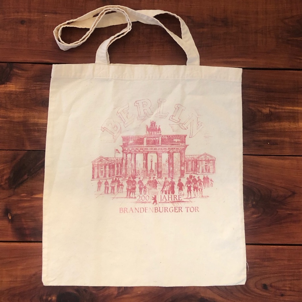 1988 Brandenburg Gate, Berlin tote bag